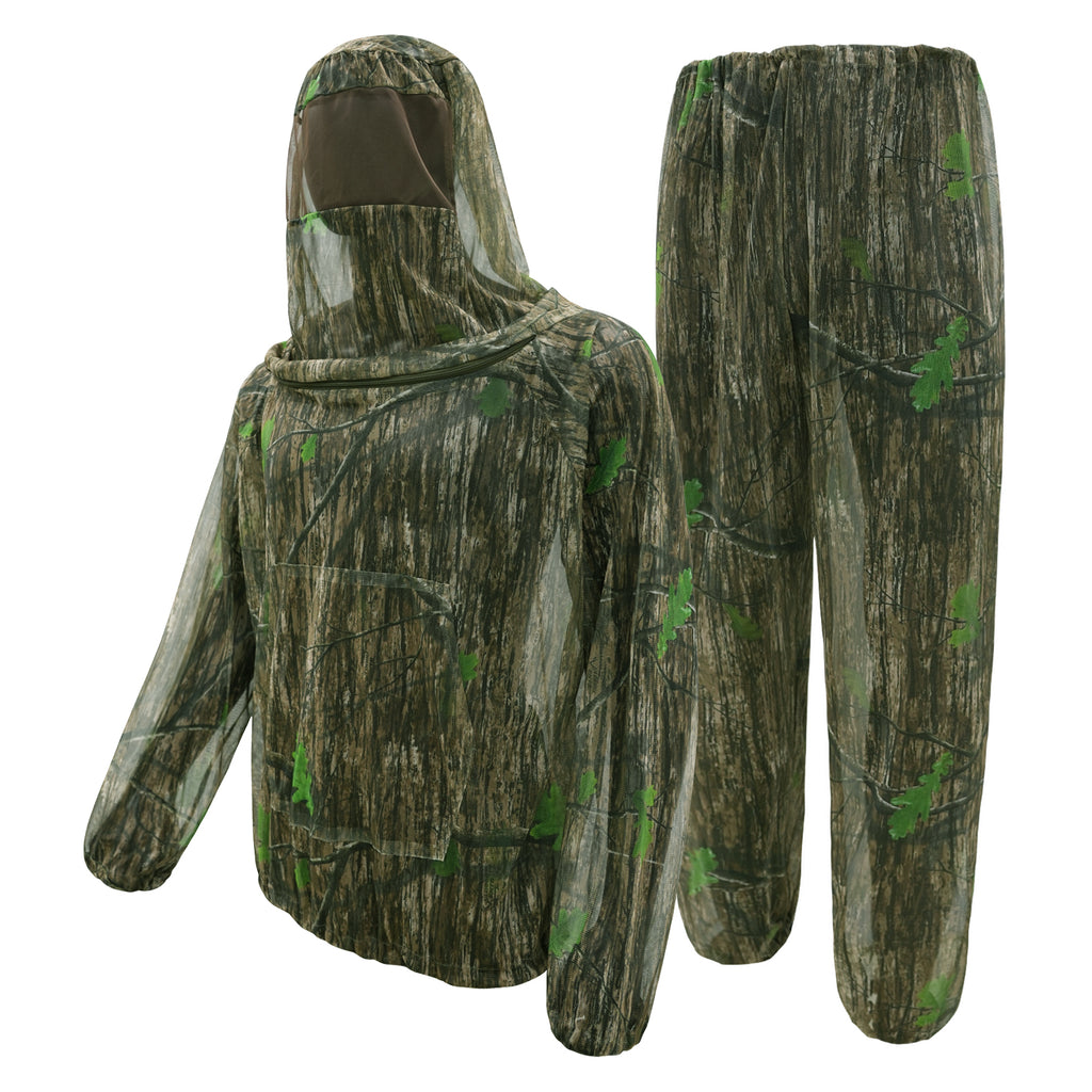 LOOGU Mosquito Suits, Net Bug Pants & Jacket Hood Sets - Ultra-fine Mesh