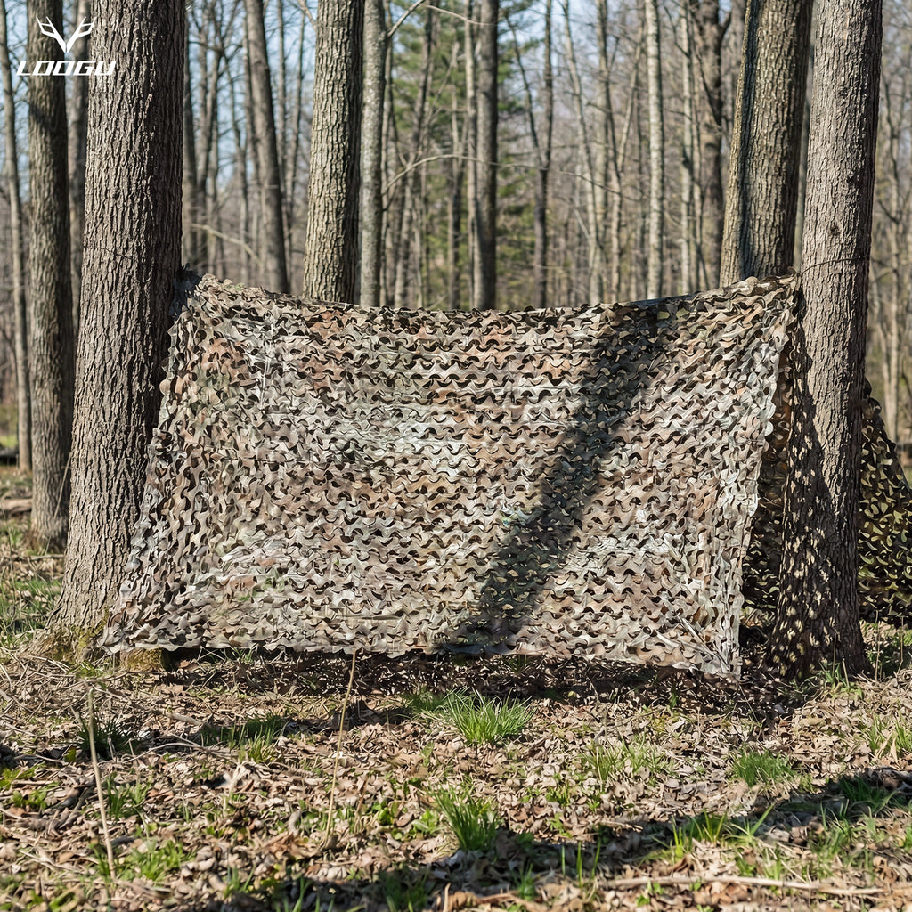 LOOGU Halfcircle Cutting Hunting Camo Netting Super Tree Camo