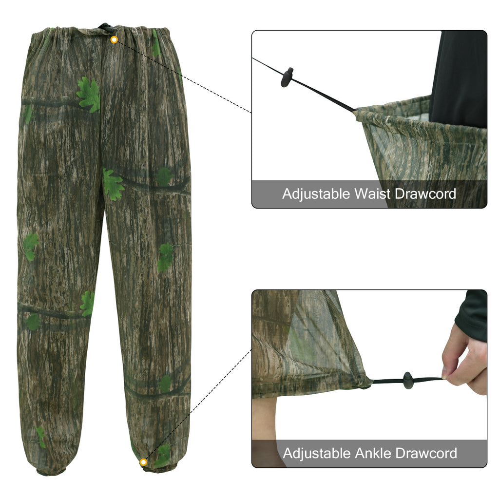LOOGU Mosquito Suits, Net Bug Pants & Jacket Hood Sets - Ultra-fine Mesh