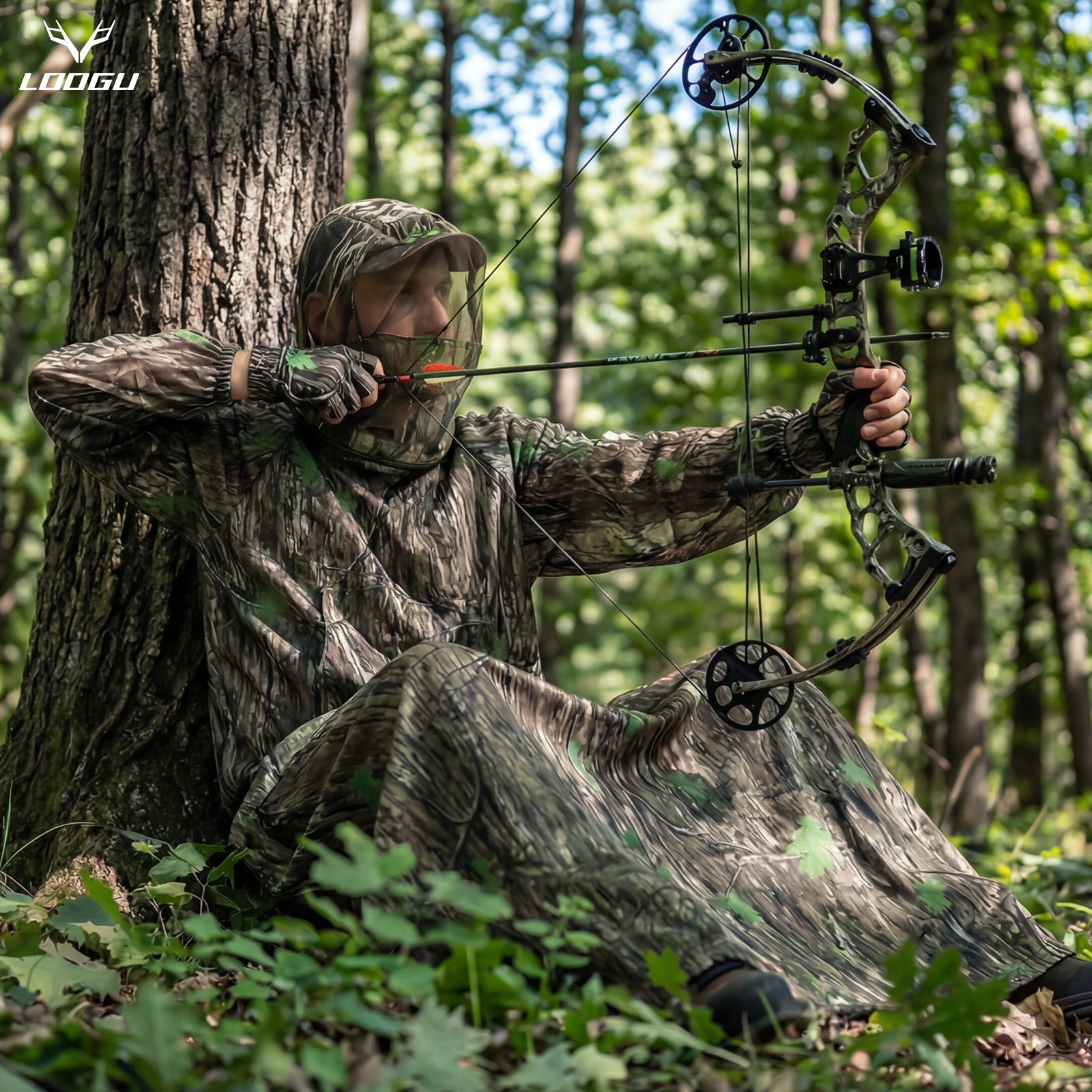 LOOGU Camo Netting Cover 59" W Mesh Fabric Cloth Material Ents Camo