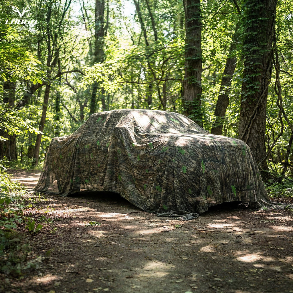 LOOGU Camo Netting Cover 59" W Mesh Fabric Cloth Material Ents Camo