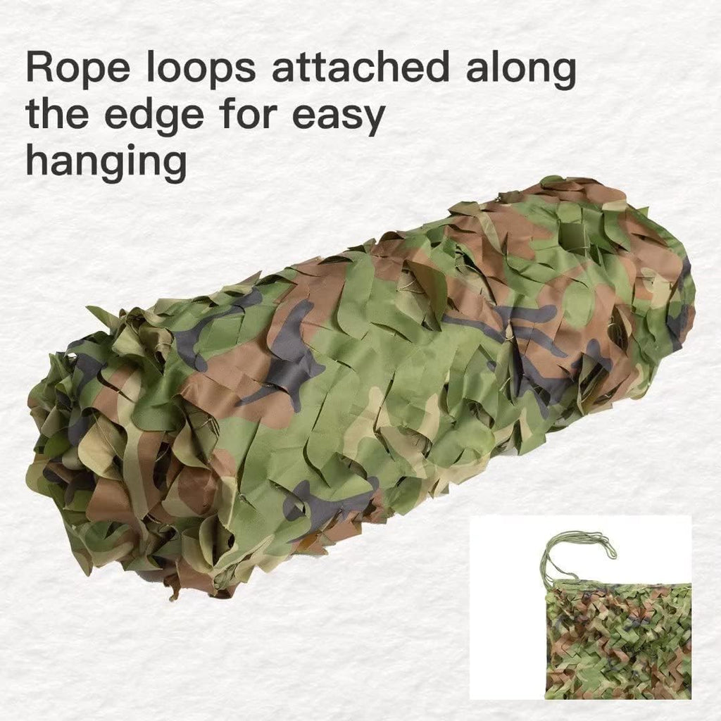 LOOGU Camo Netting Camping Military Hunting Woodland Camo