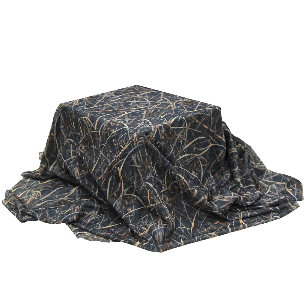 LOOGU Camo Netting, Duck Blinds Cover, Quiet Mesh Net, Camouflage Netting Cover Army Military 59" W Mesh Fabric Cloth Material for Hunting Blind