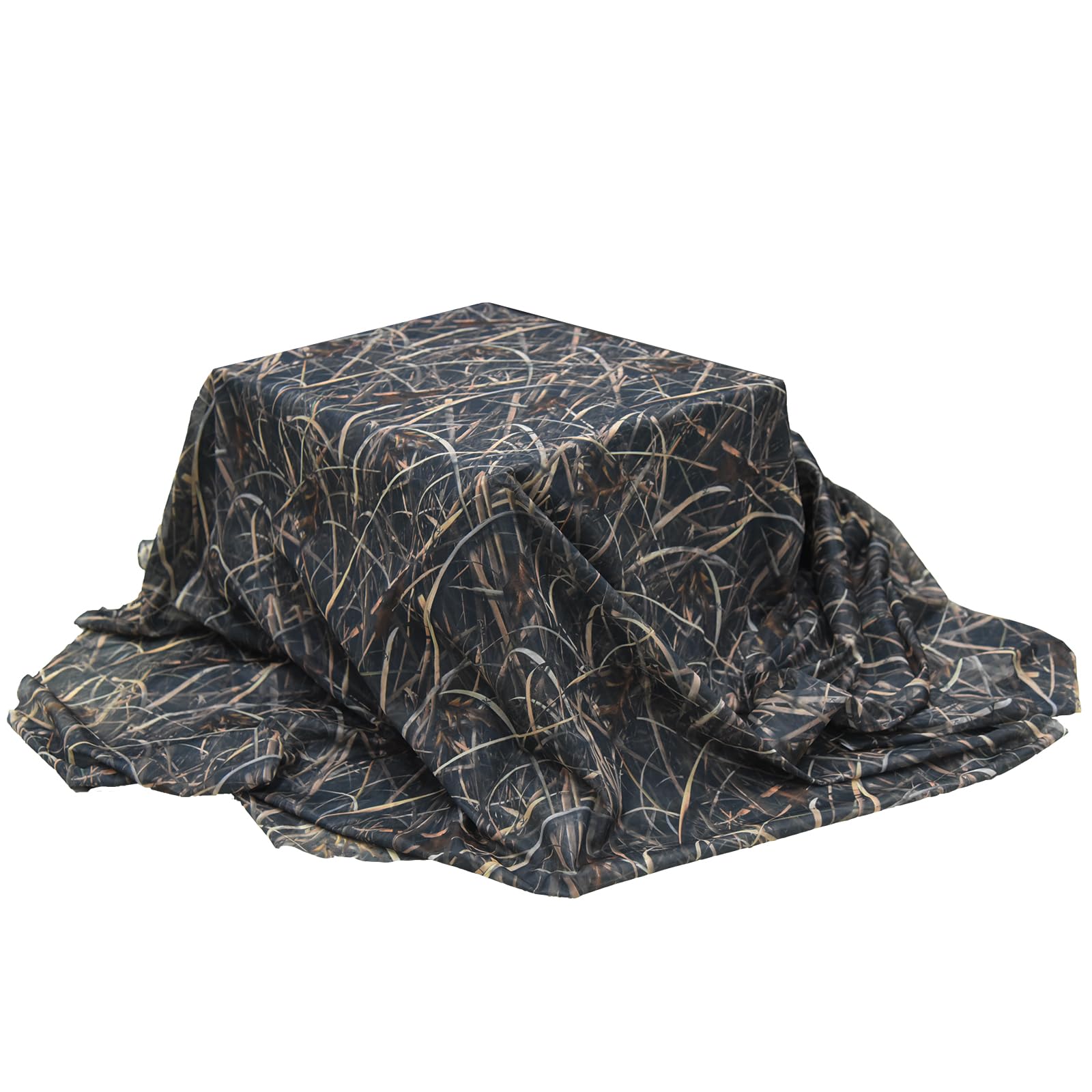 LOOGU Camo Netting, Duck Blinds Cover, Quiet Mesh Net, Camouflage Netting Cover Army Military 59" W Mesh Fabric Cloth Material for Hunting Blind