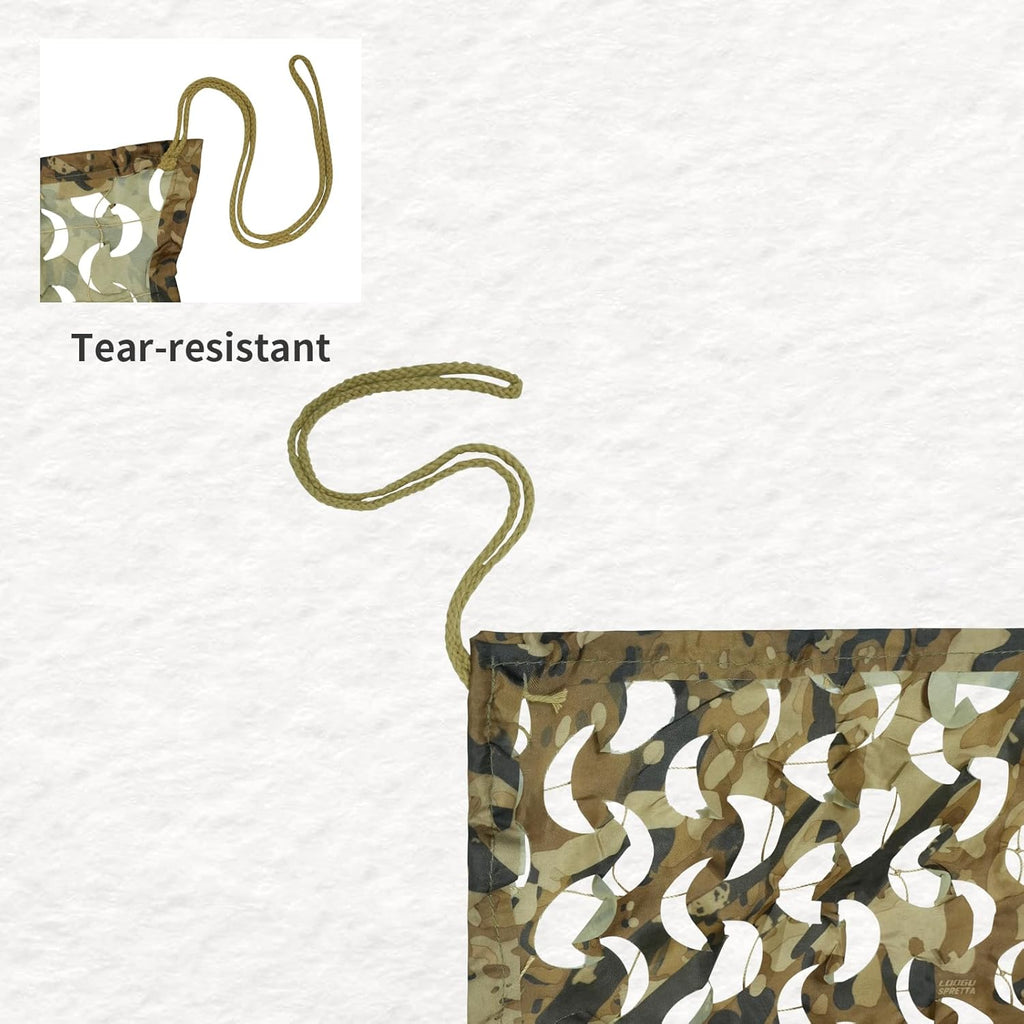 LOOGU Camo Netting Camping Military Hunting Spretta Camo