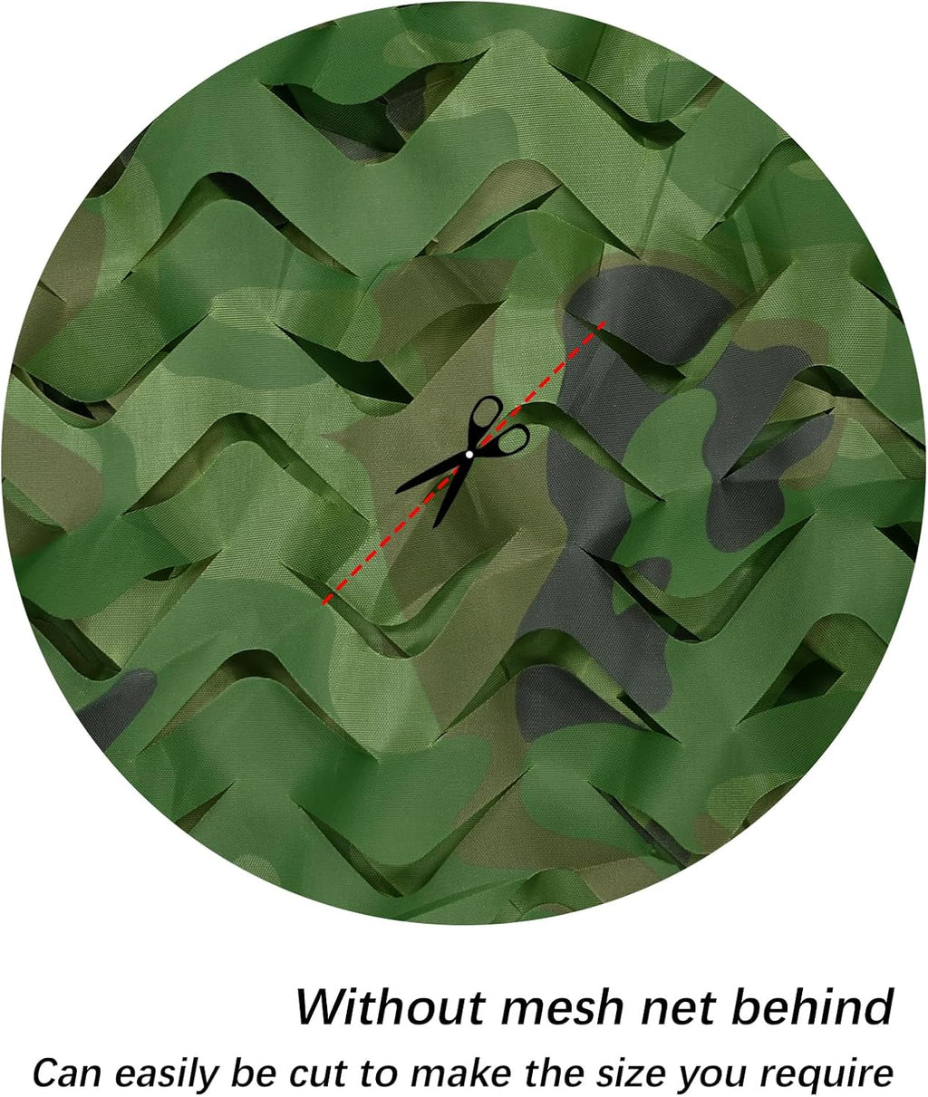 LOOGU BULK ROLLS Woodland Camo Netting Custom Size
