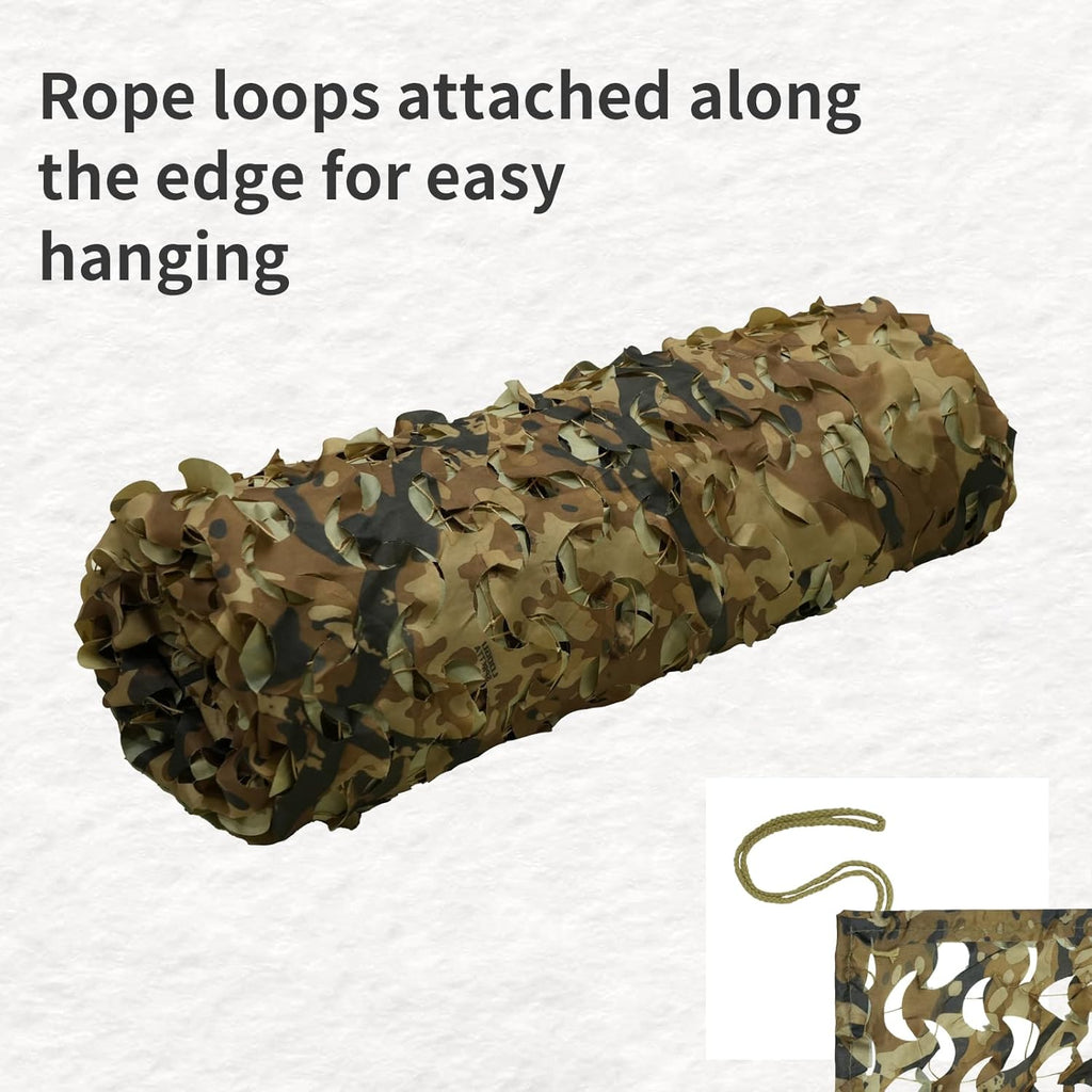 LOOGU Camo Netting Camping Military Hunting Spretta Camo