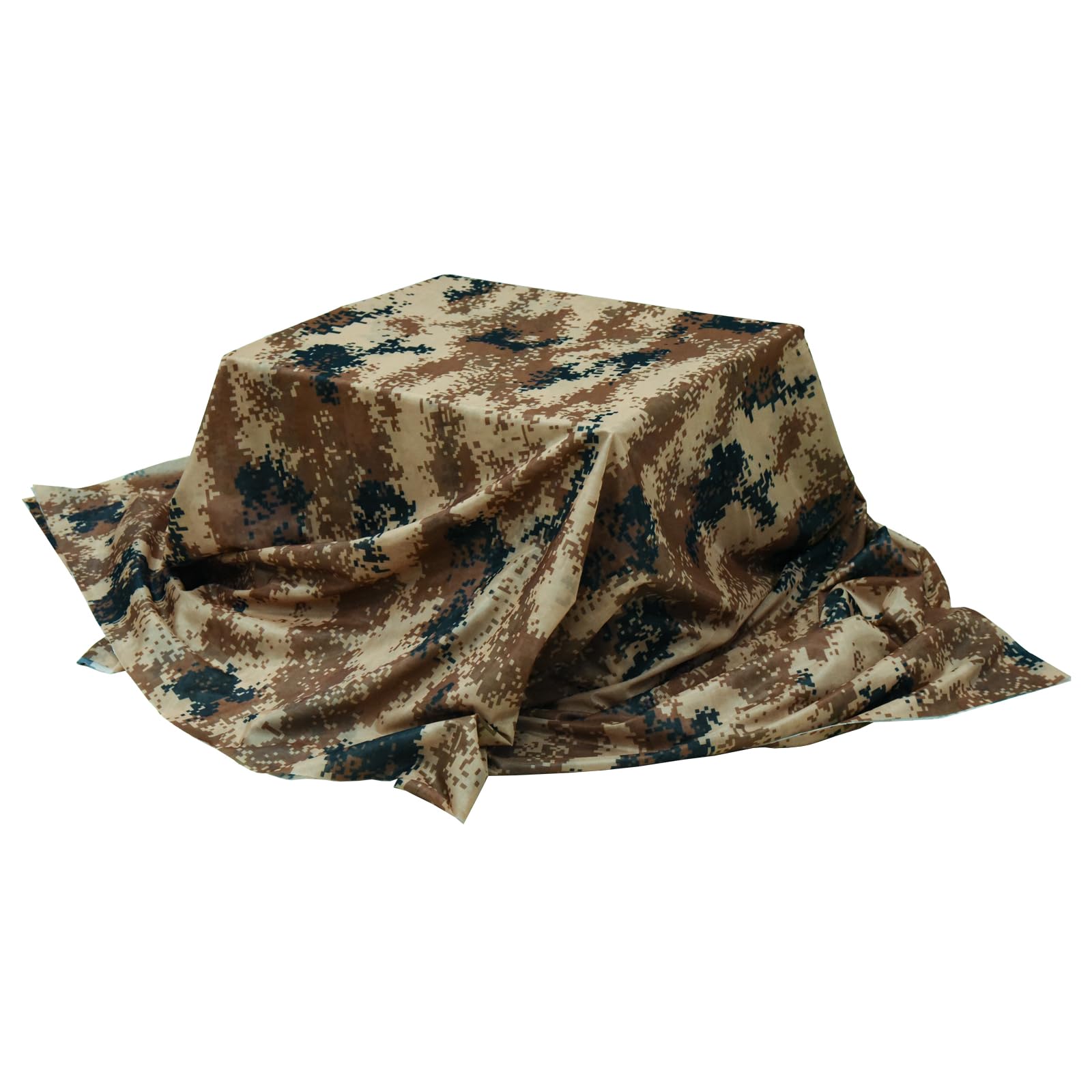 LOOGU Camo Netting, Duck Blinds Cover, Quiet Mesh Net, Camouflage Netting Cover Army Military 59" W Mesh Fabric Cloth Material for Hunting Blind