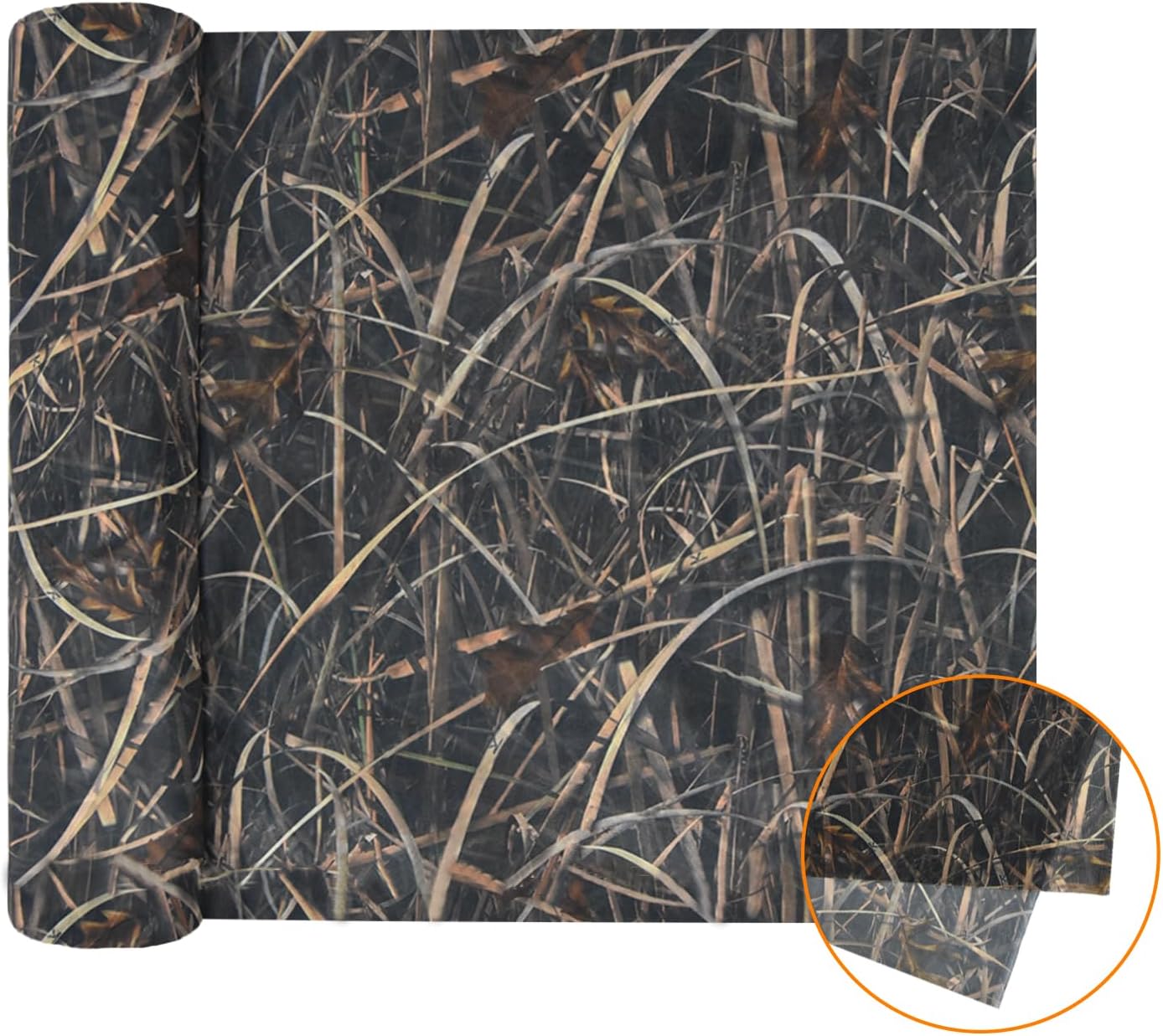 LOOGU Camo Netting Cover 59" W Mesh Fabric Cloth Material Grass Shadow