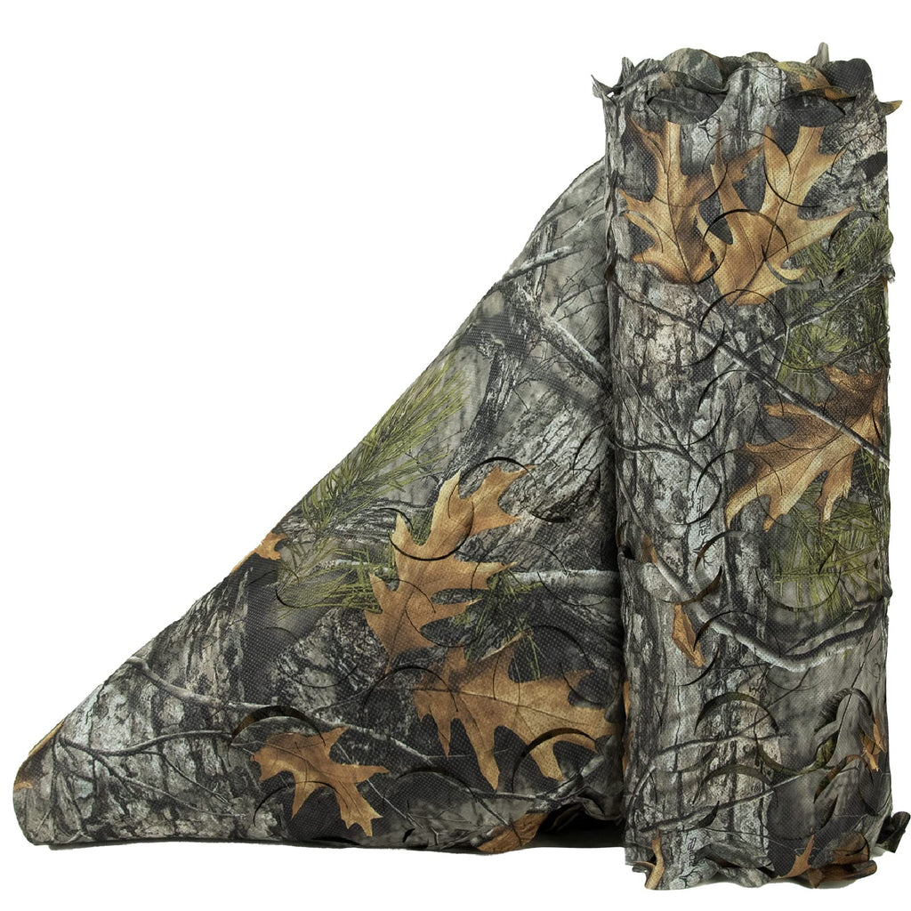LOOGU Halfcircle Cutting Camo Netting Nonwoven Fabric-Reversible Super Tree Camo