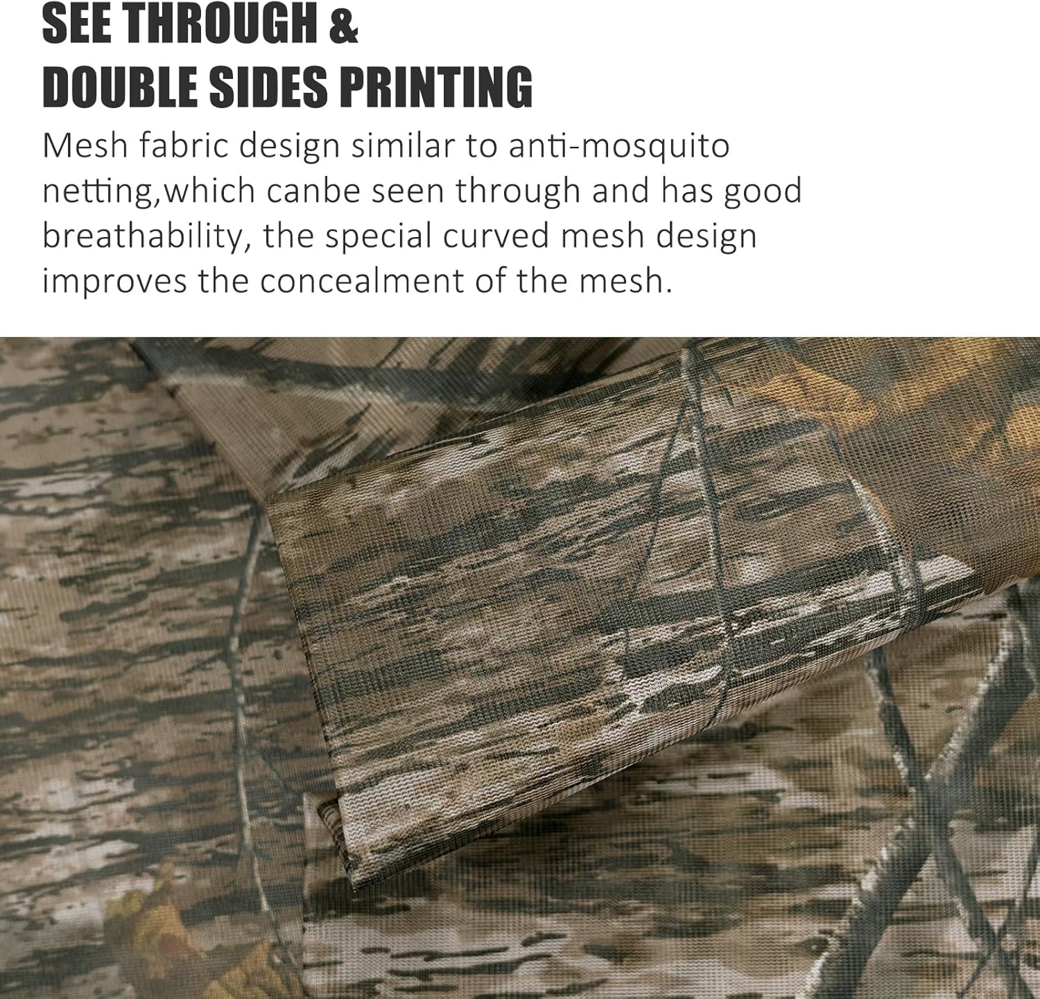 LOOGU Camo Netting Mesh Fabric Cloth Material Custom Size