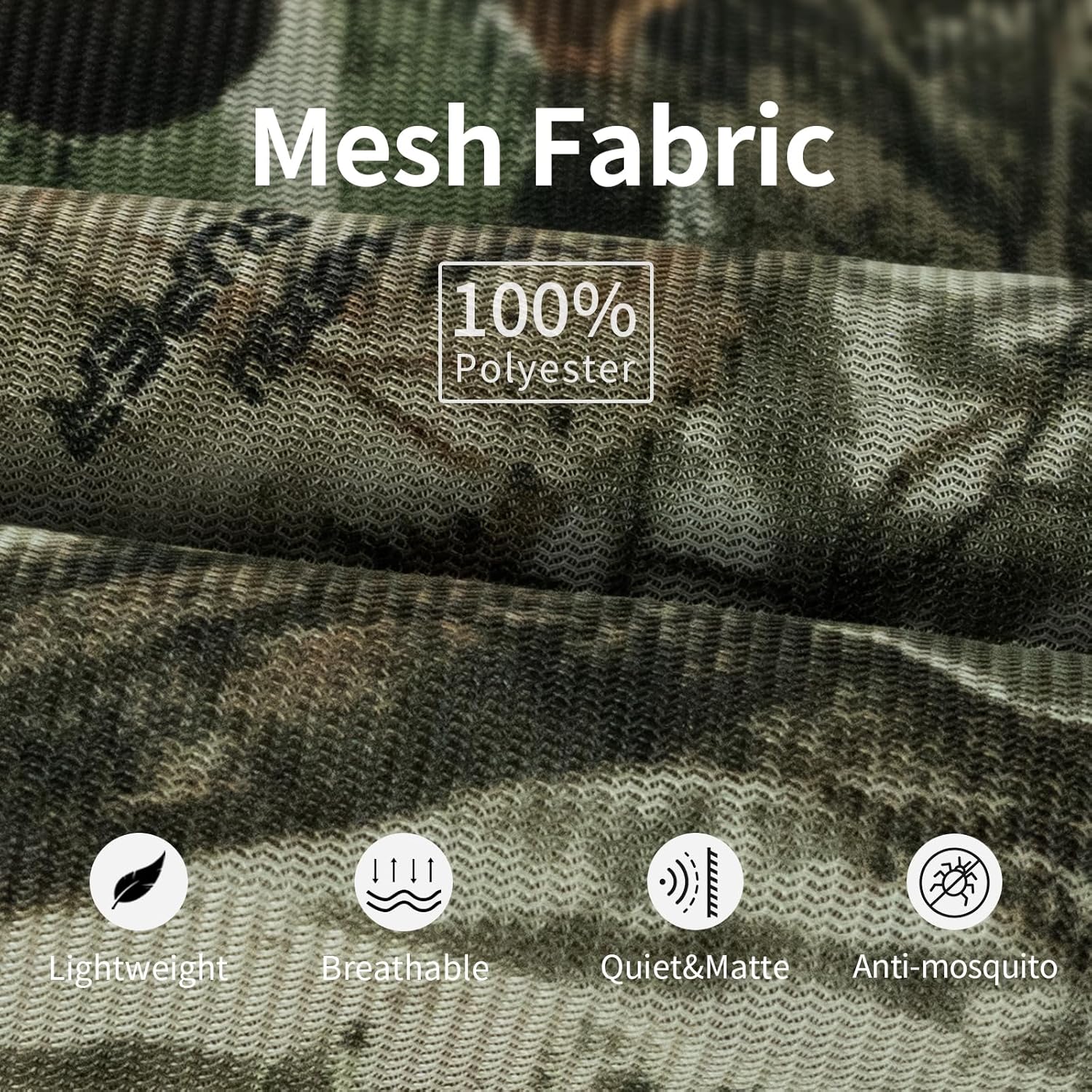 LOOGU Camo Scarf, Face Veil Super Tree Camo 1M x 1M