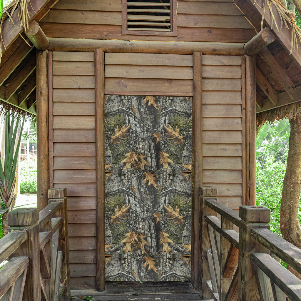 LOOGU Halfcircle Cutting Camo Netting Nonwoven Fabric-Reversible Super Tree Camo