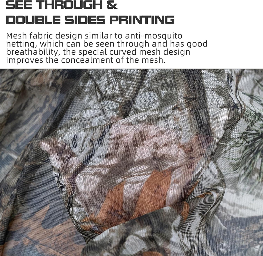 LOOGU Camo Scarf, Face Veil Super Tree Camo 1M x 1M