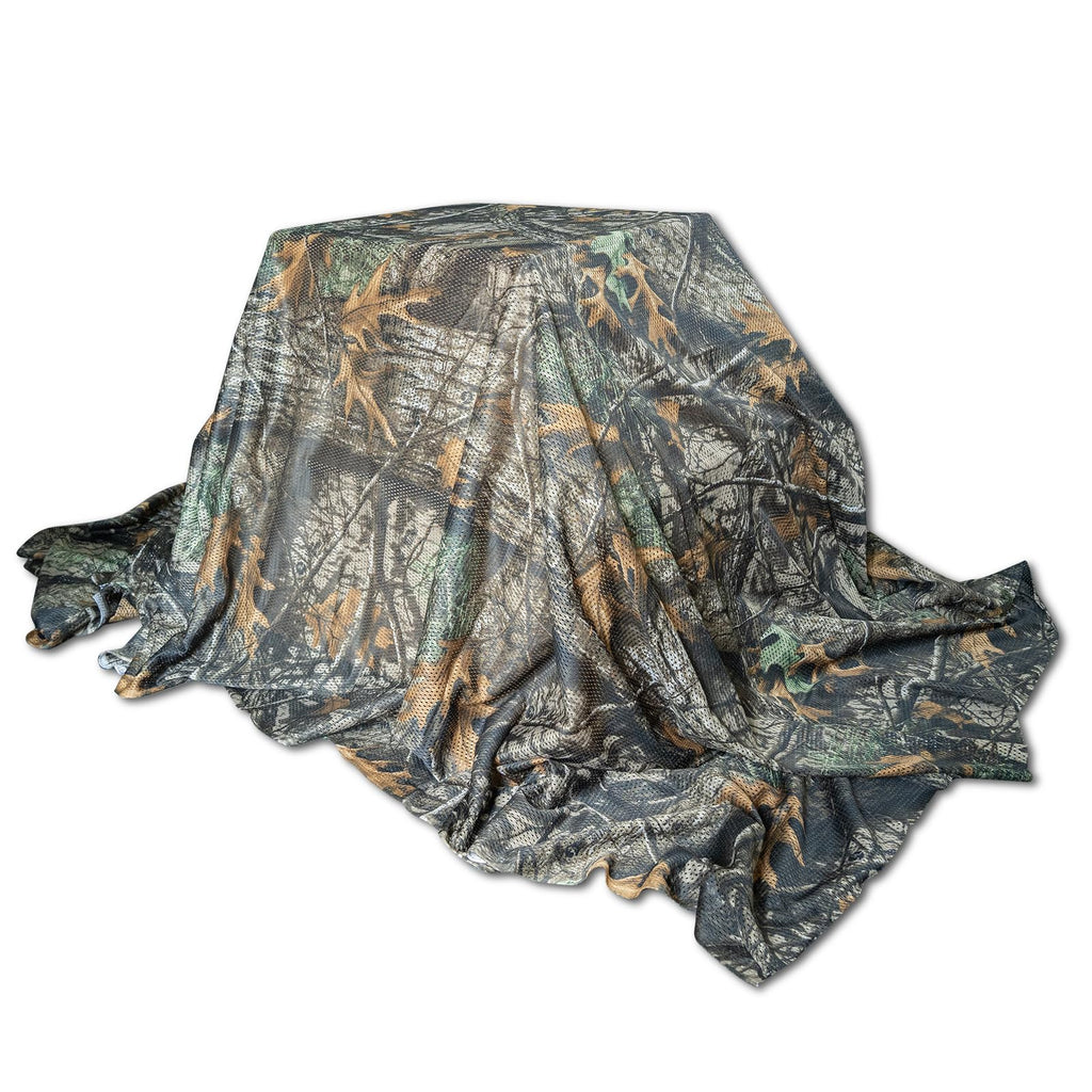 LOOGU Camo Netting, Duck Blinds Cover, Quiet Mesh Net, Camouflage Netting Cover Army Military 59" W Mesh Fabric Cloth Material for Hunting Blind