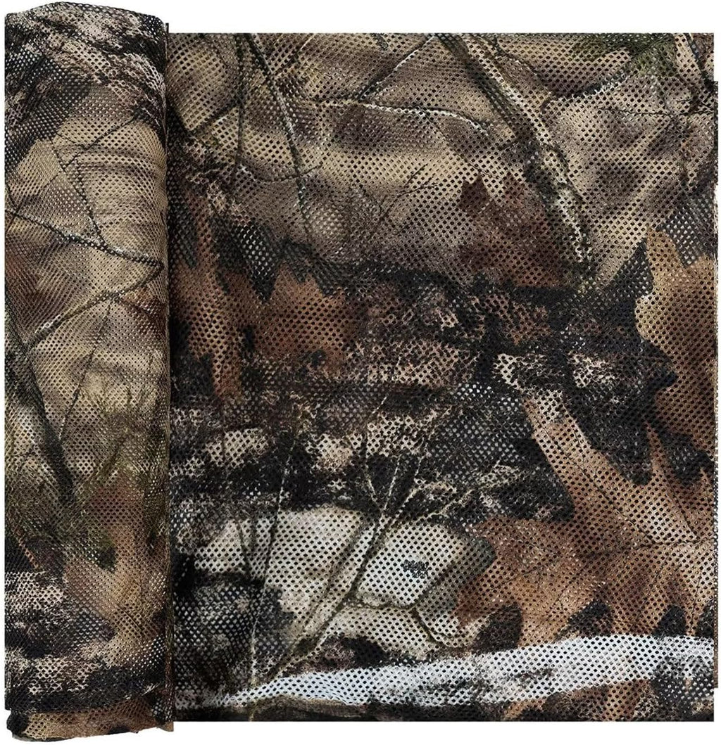 LOOGU Camo Netting, Duck Blinds Cover, Quiet Mesh Net, Camouflage Netting Cover Army Military 59" W Mesh Fabric Cloth Material for Hunting Blind