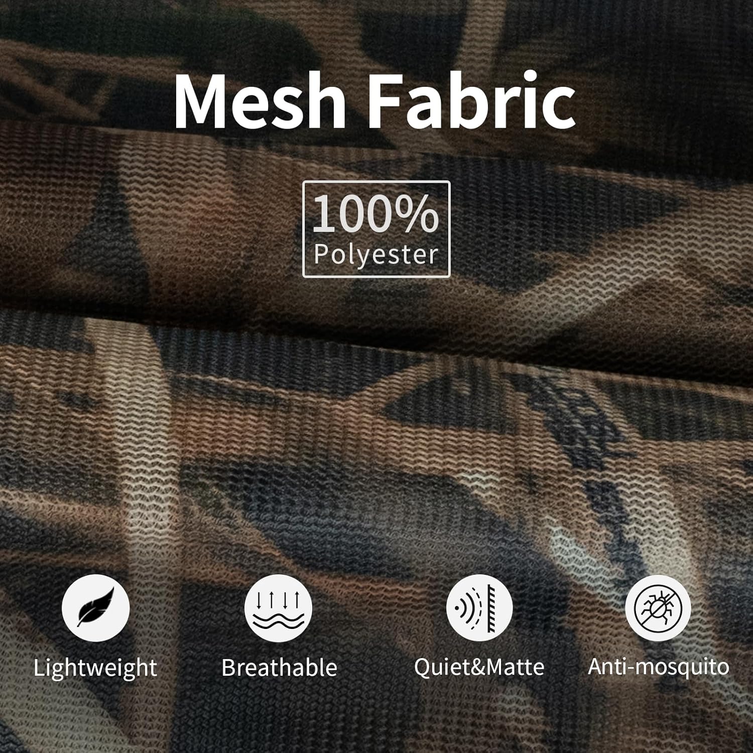 LOOGU Camo Netting Cover 59" W Mesh Fabric Cloth Material Grass Shadow