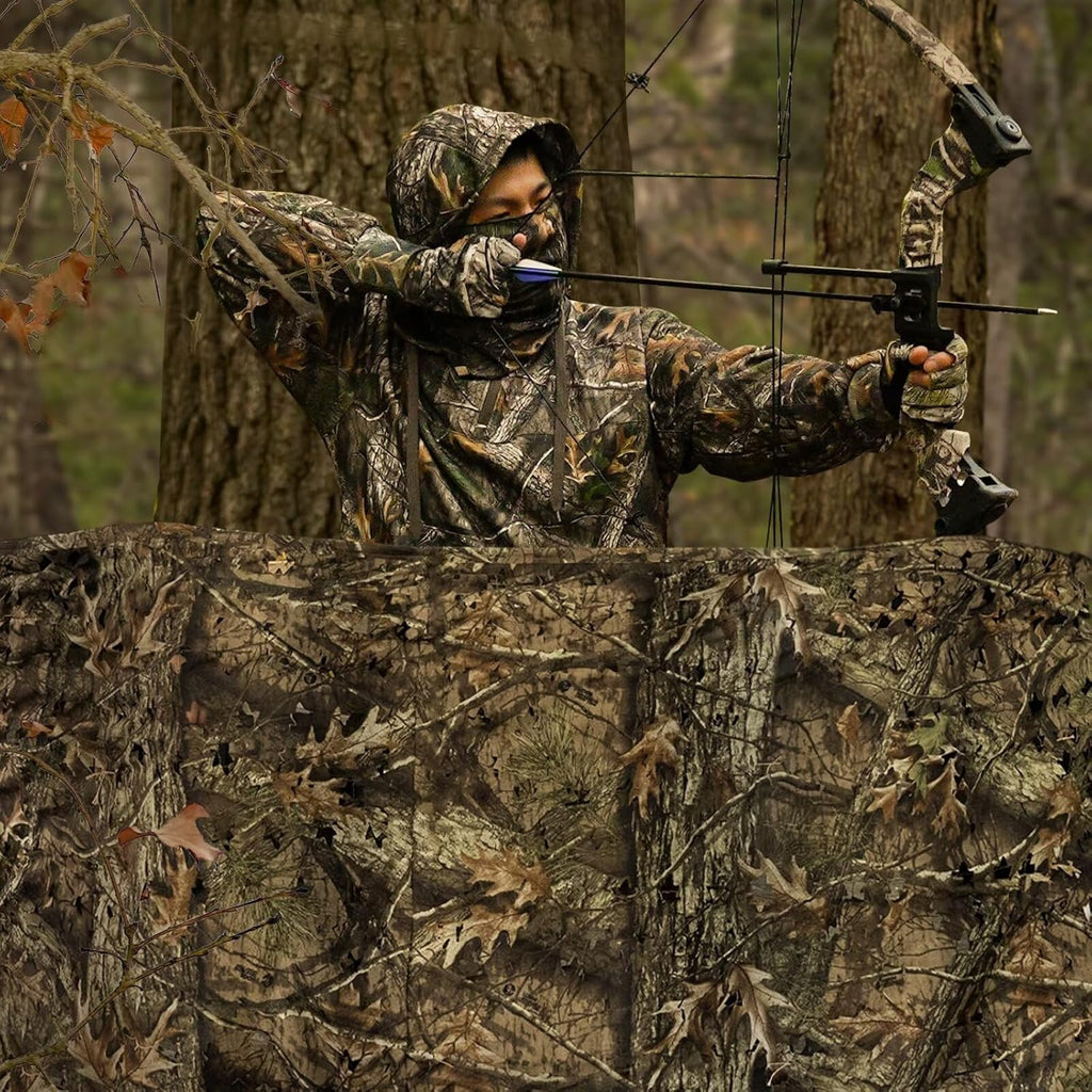 LOOGU Leaf Cutting Hunting Camo Netting Super Tree Camo