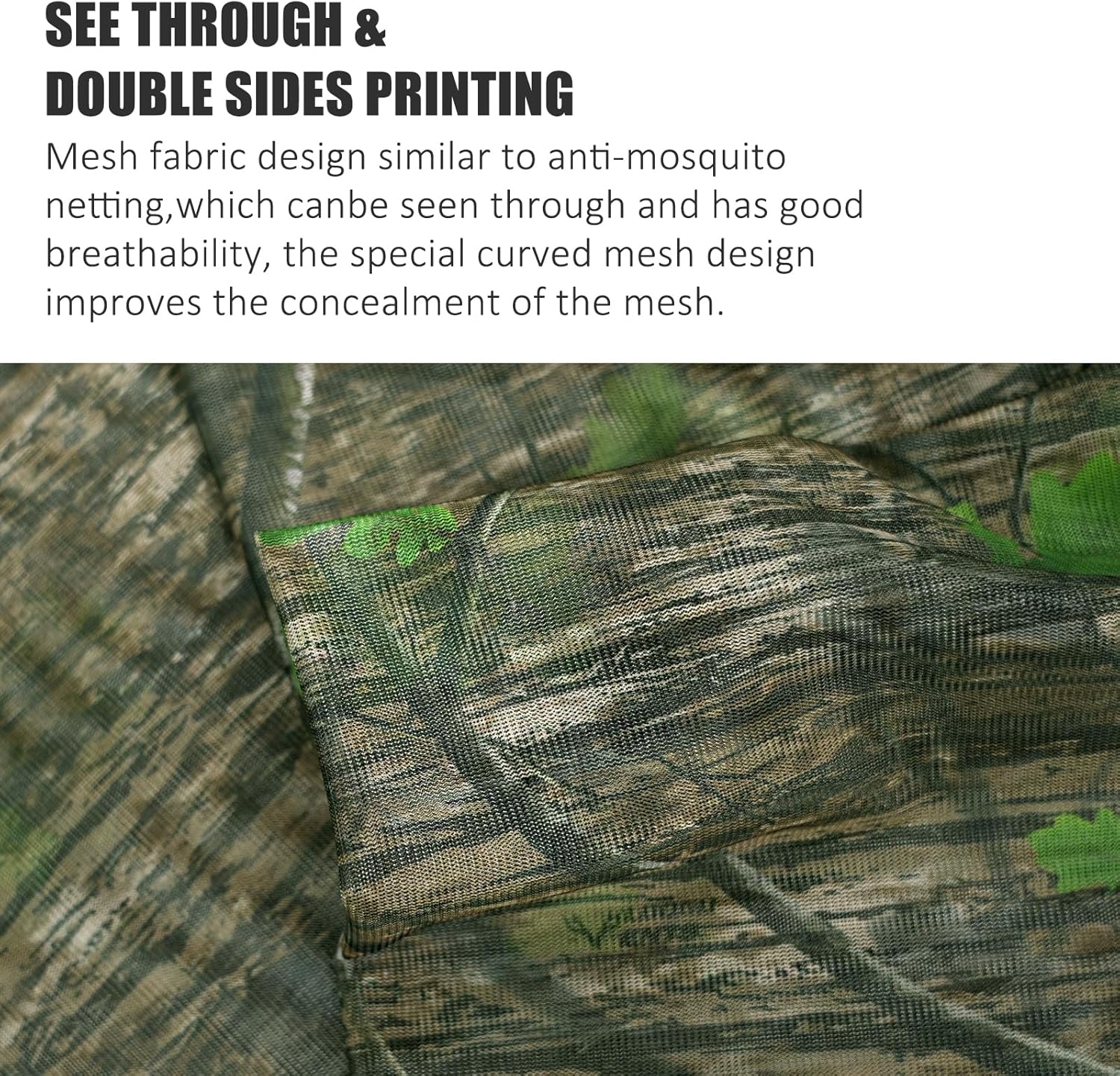 LOOGU Camo Netting Mesh Fabric Cloth Material Custom Size