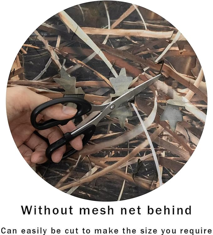 LOOGU Leaf Cutting Hunting Camo Netting Grass Shadow Camo