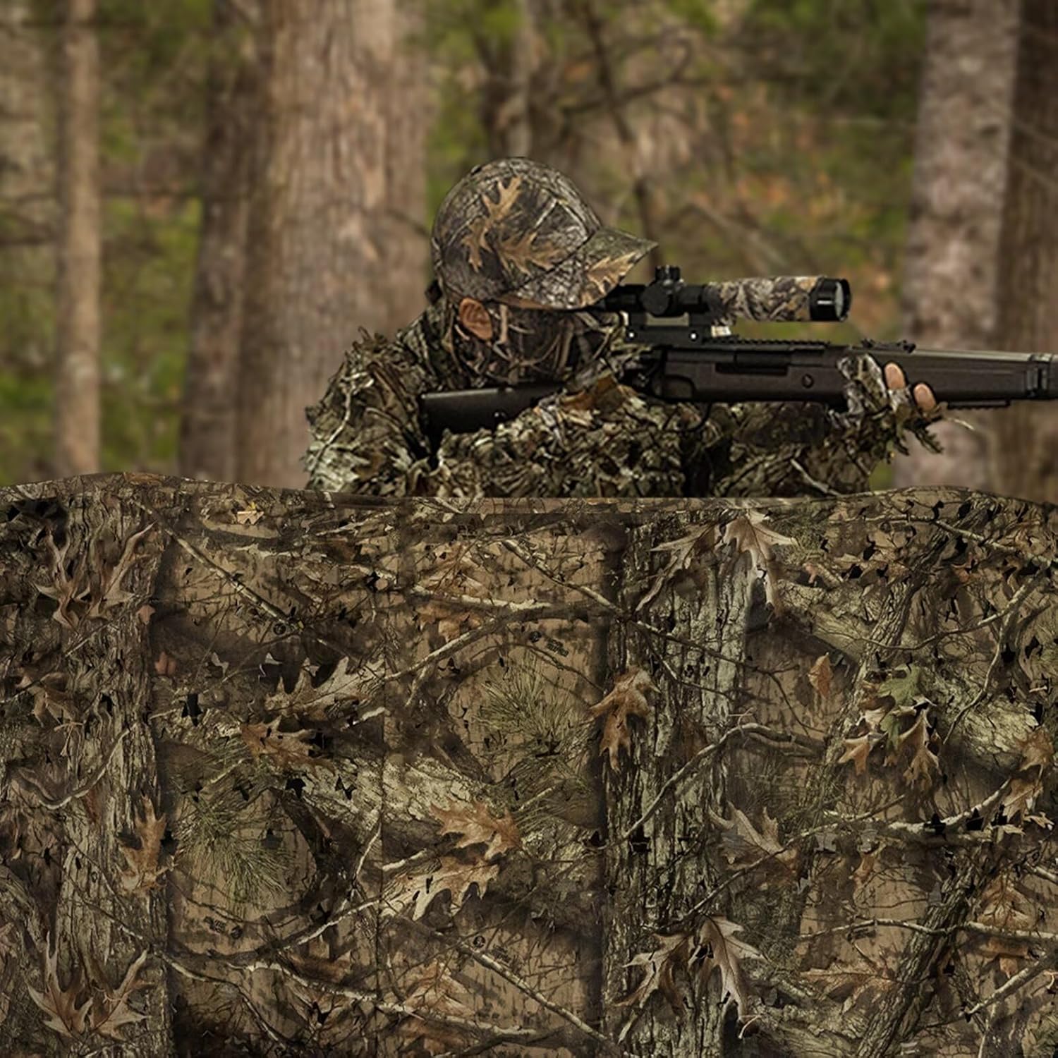 LOOGU Leaf Cutting Camo Netting Camping Military Hunting Super Tree Camo