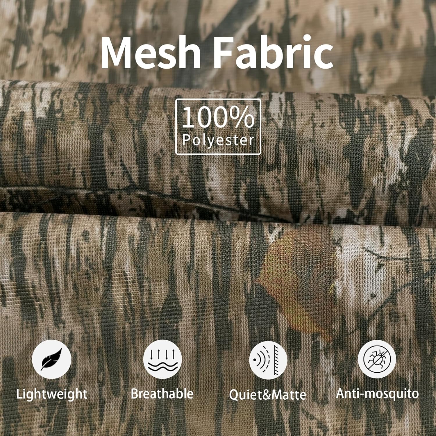LOOGU Camo Netting Mesh Fabric Cloth Material Custom Size
