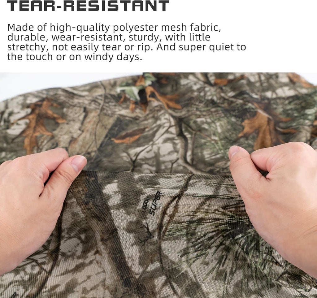LOOGU Camo Scarf, Face Veil Super Tree Camo 1M x 1M
