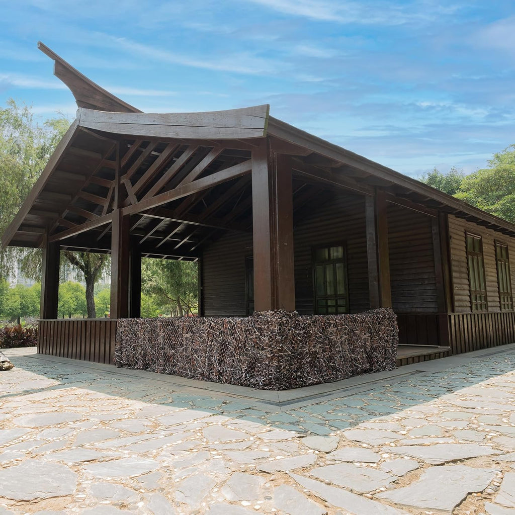 LOOGU Halfcircle Cutting Camo Netting Grass Shadow Camo