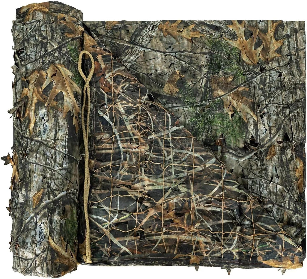 LOOGU Reversible Leaf Cutting Netting Camping Military Hunting Super Tree+Grass Shadow