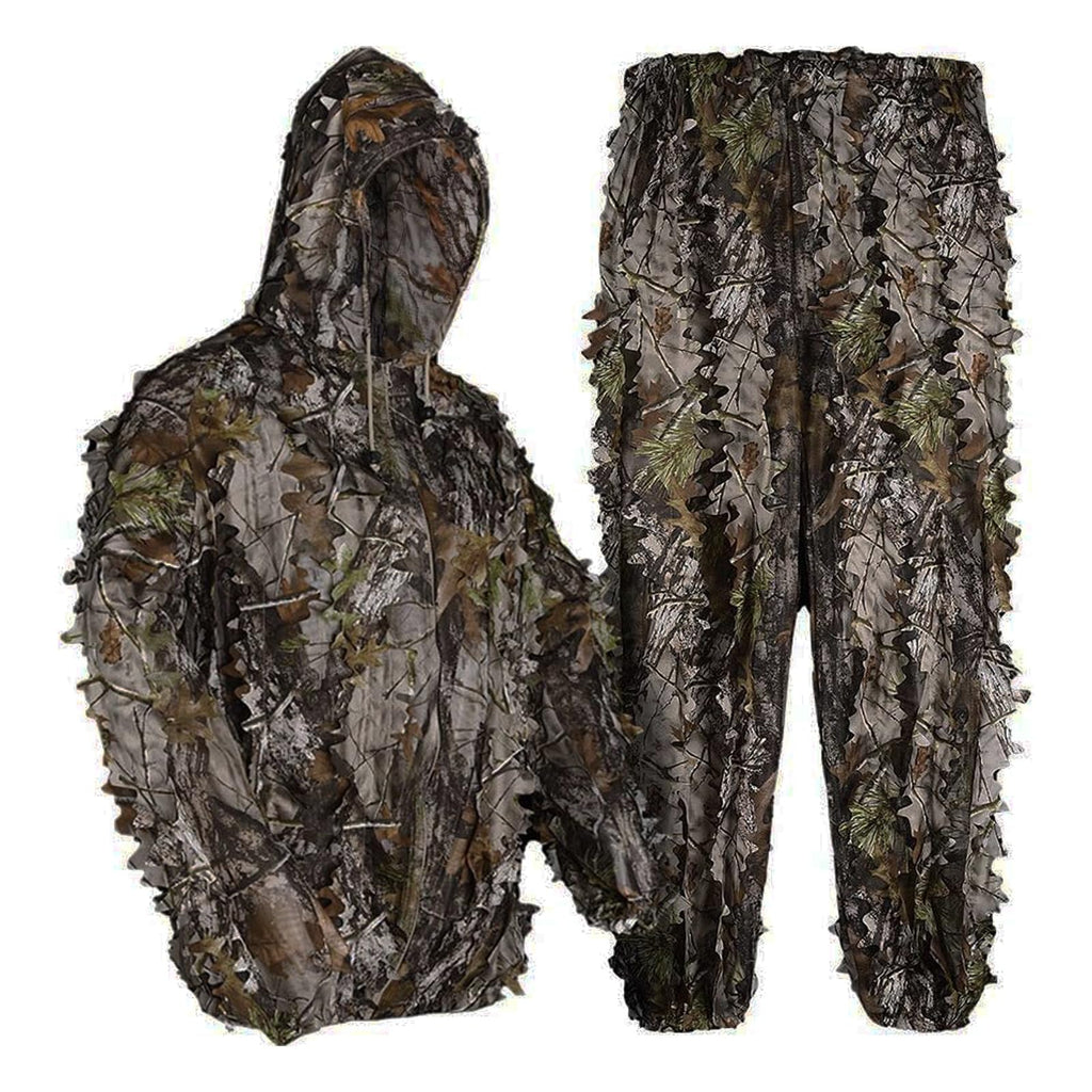 LOOGU Hunting Ghillie Suit, 3D Leafy Camo Suit Military and Shooting Accessories Tactical Gear Clothing
