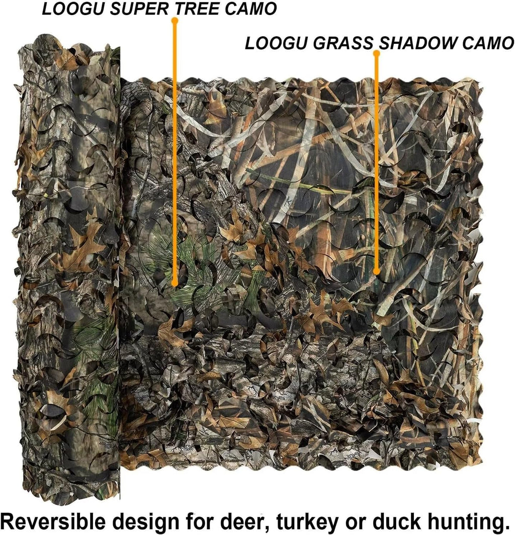 LOOGU Reversible Halfcircle Cutting Netting Super Tree+Grass Shadow