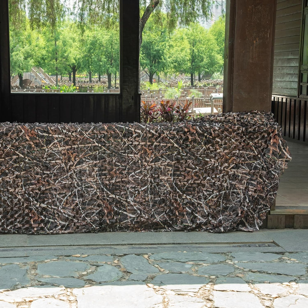 LOOGU Halfcircle Cutting Camo Netting Grass Shadow Camo
