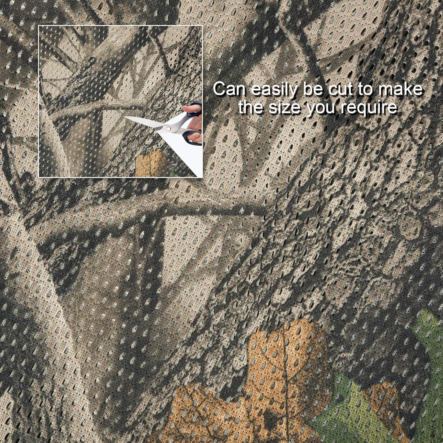 LOOGU Camo Scarf, Face Veil Super Tree Camo 1M x 1M