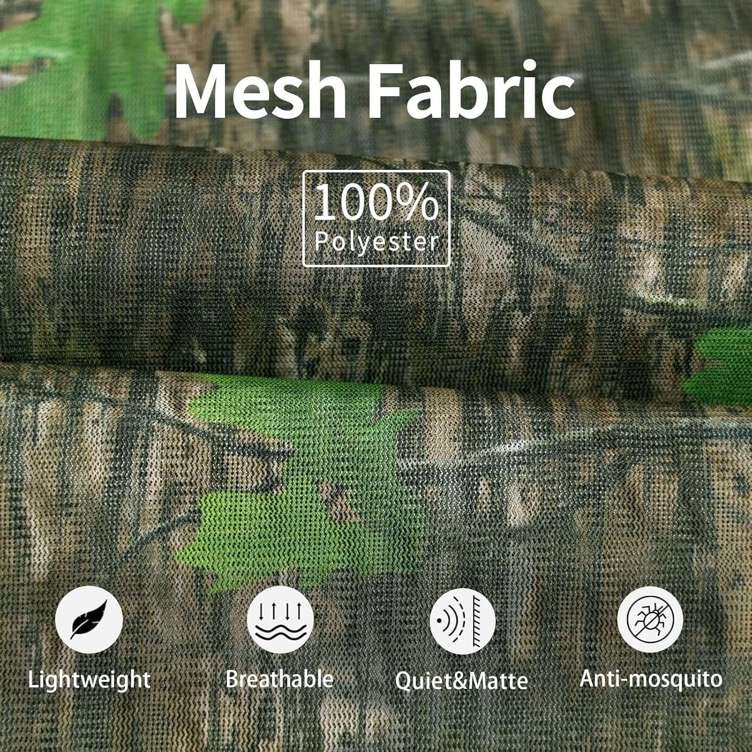 LOOGU Camo Scarf, Face Veil Ents Green 1M x 1M