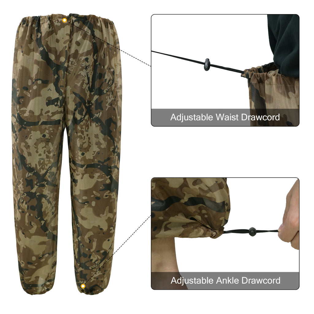 LOOGU Mosquito Suits, Net Bug Pants & Jacket Hood Sets - Ultra-fine Mesh